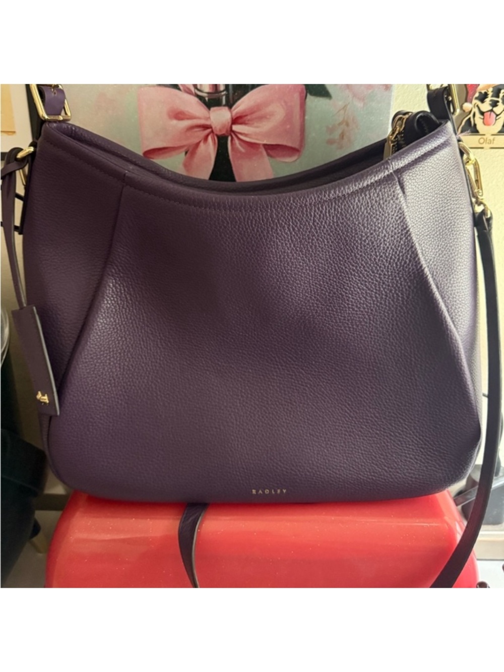 Medium Sized Deep Purple Radley Handbag